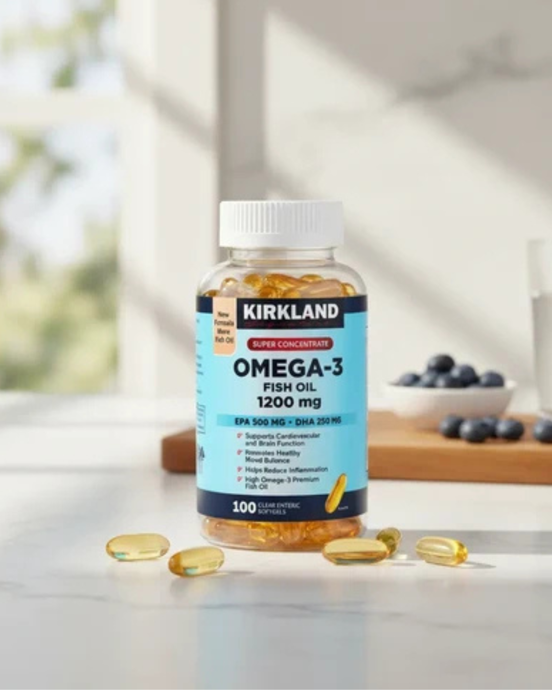 Omega 3 Kirkland 1200 mg 100 Capsulas
